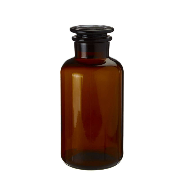 premier housewares Apothecary Medium Amber Glass Bottle