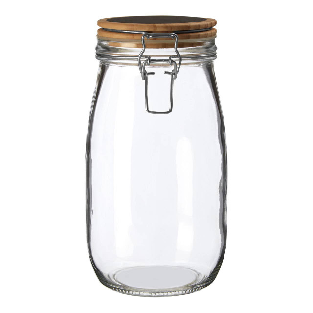 premier housewares Appert Glass Storage Jar with Wooden Lid 1500 ml