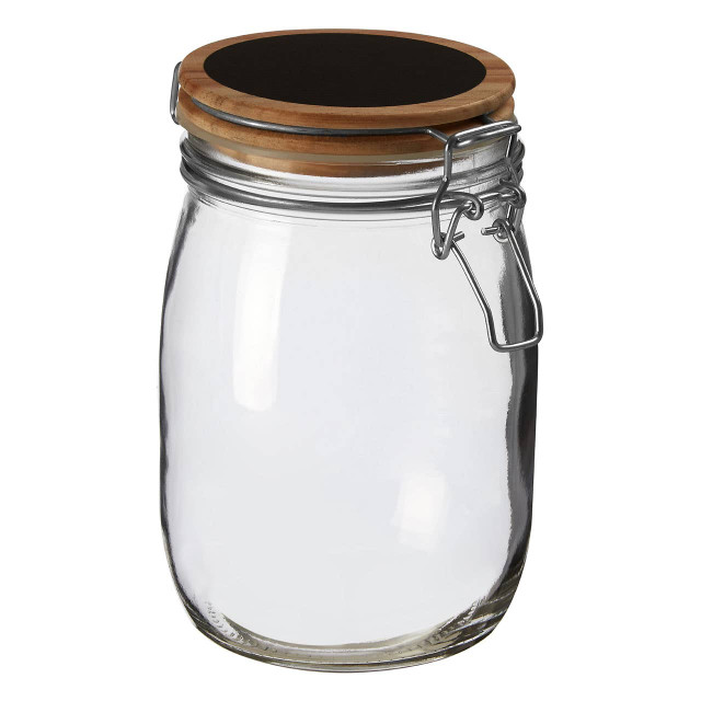 Premier Housewares Appert Medium Storage Jar With Pine Wood Lid