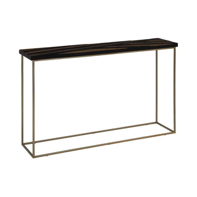 Premier Housewares Aris Black And Gold Console Table