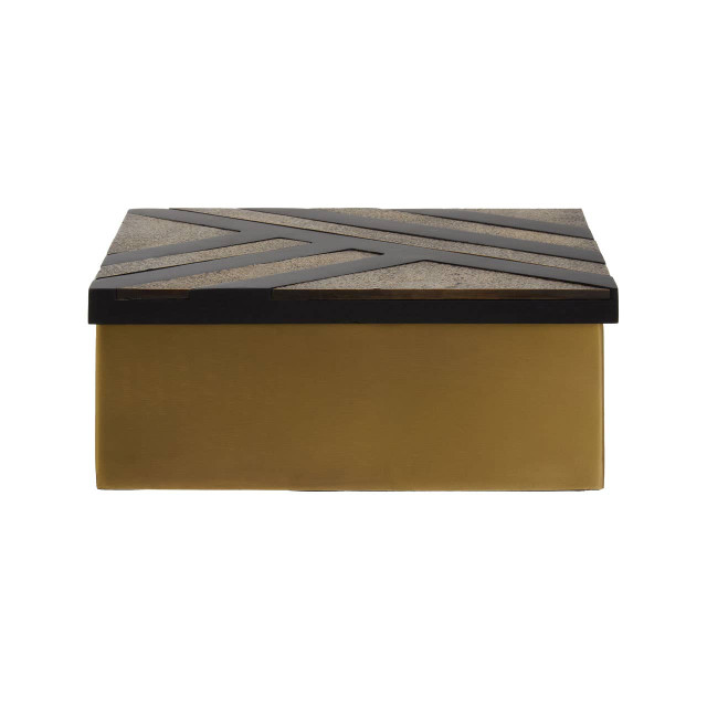 premier housewares Aris Small Black and Gold Storage Box