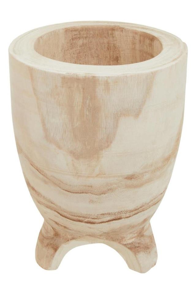Premier Housewares Arlo Large Natural Wooden Planter