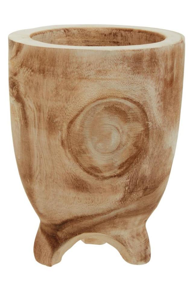 Premier Housewares Arlo Small Natural Wooden Planter
