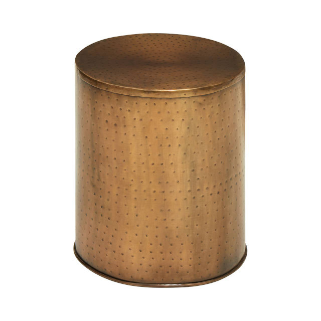 Premier Housewares Arti Antique Brass Effect Side Table