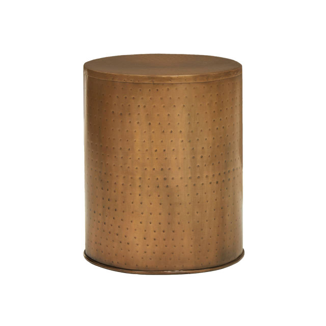 premier housewares Arti Antique Brass Effect Side Table