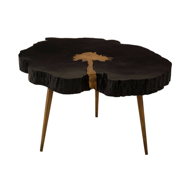 Premier Housewares Asamra Black And Gold Coffee Table