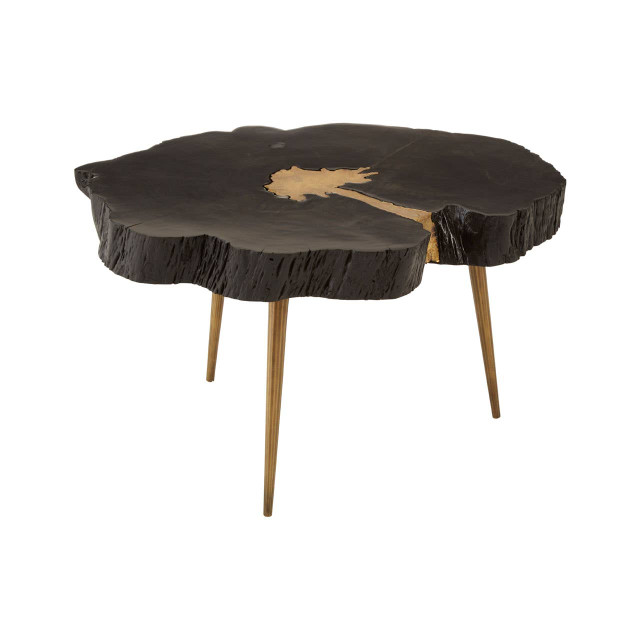 Premier Housewares Asamra Black And Gold Coffee Table