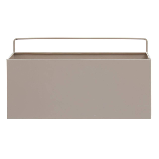 Premier Housewares Asher Wall Plant Box Grey Natural