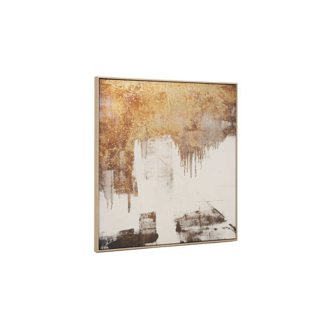 Premier Housewares Astratto Abstract Gold Foil Wall Art