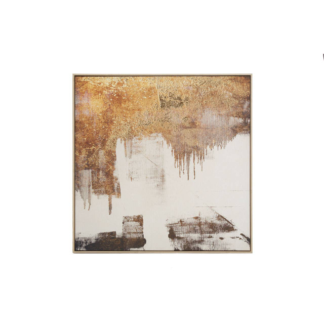 premier housewares Astratto Abstract Gold Foil Wall Art