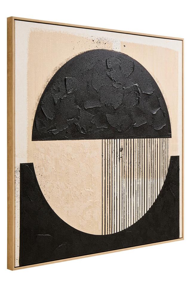 Premier Housewares Astratto Black And Cream Wall Art