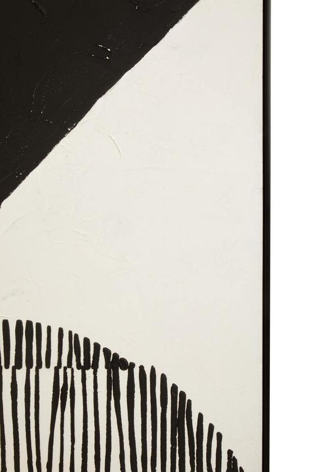 Premier Housewares Astratto Black And White Abstract Hand Painted Wall Art