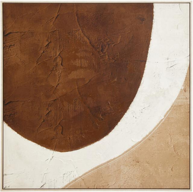 premier housewares Astratto Brown and Natural Textured Wall Art