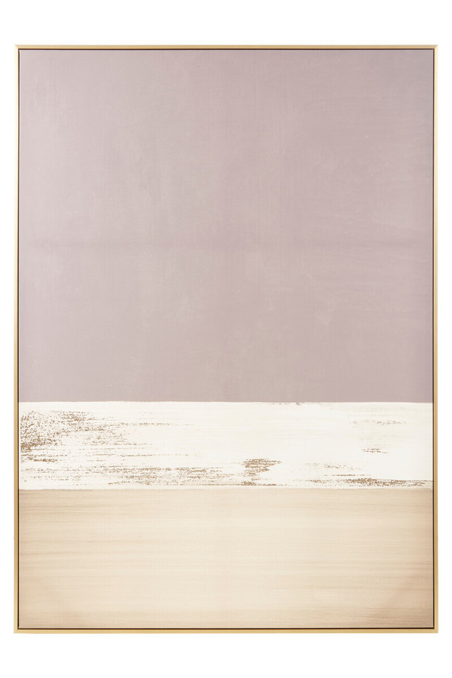 Premier Housewares Astratto Canvas Gold And Grey Foil Wall Art