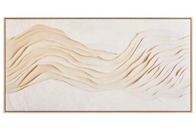 Premier Housewares Astratto Cream Textured Wall Art