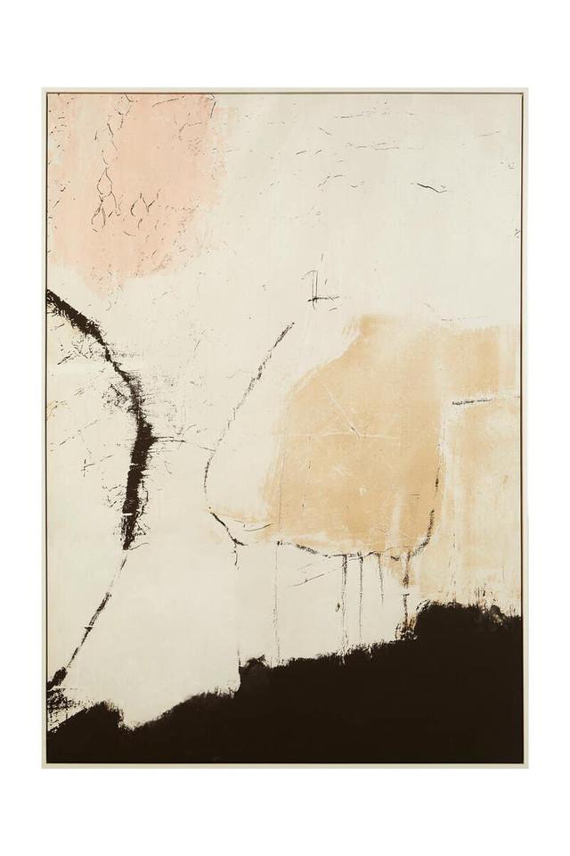 Premier Housewares Astratto Natural Pink And Classic Wall Art