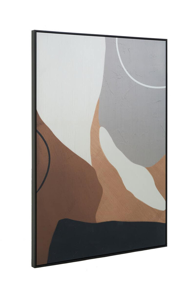 premier housewares Astratto Neutral Abstract Canvas Wall Art