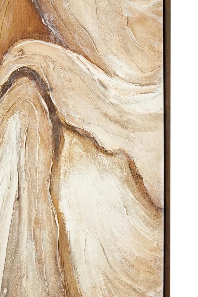 Premier Housewares Astratto Neutral Abstract Textured Wall Art