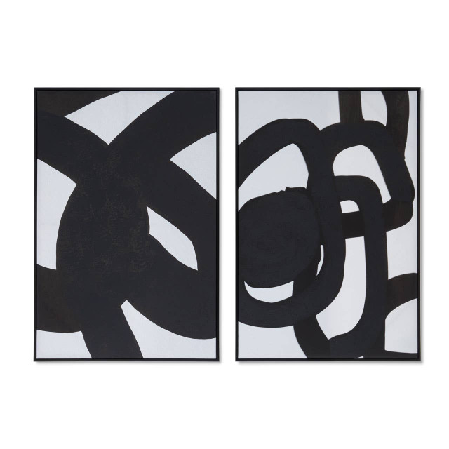 premier housewares Astratto Set of Two Abstract Wall Art