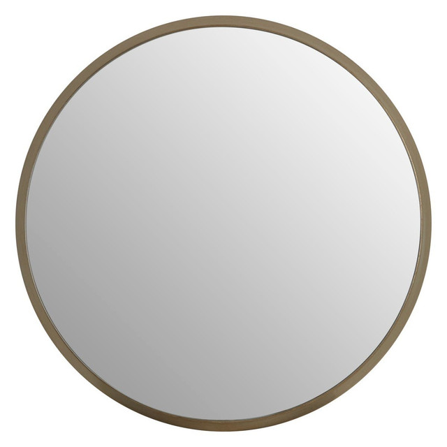 premier housewares Athena Large Round Wall Mirror With Silver Frame