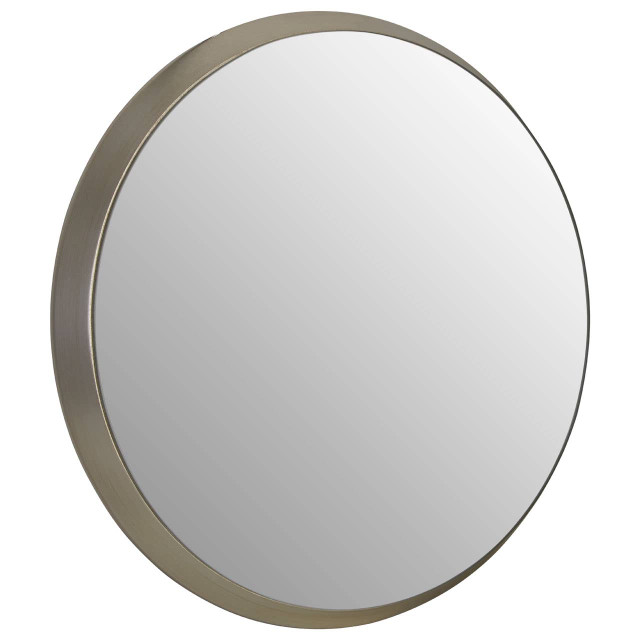 Premier Housewares Athena Medium Round Silver Wall Mirror