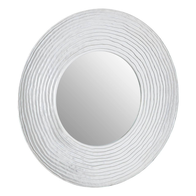 Premier Housewares Athena Round Wall Mirror With Silver Finish