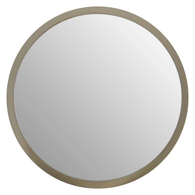 Premier Housewares Athena Small Round Wall Mirror With Silver Frame