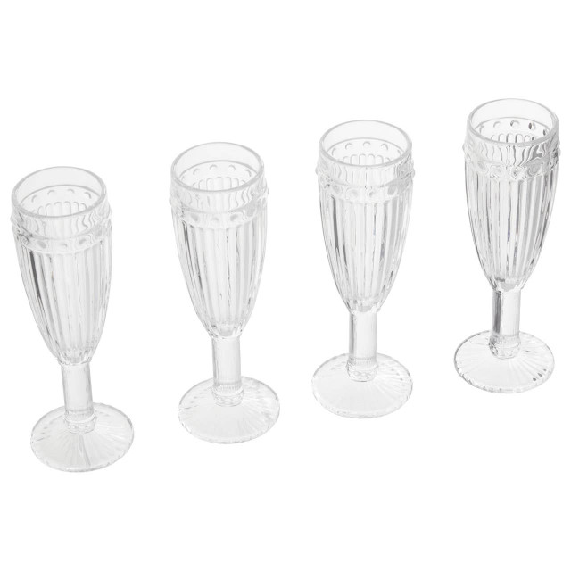 Premier Housewares Auclair Set Of Four Champagne Glasses