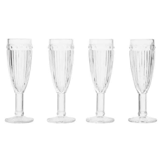 premier housewares Auclair Set Of Four Champagne Glasses