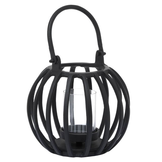 Premier Housewares Aura Small Matte Black Finish Lantern