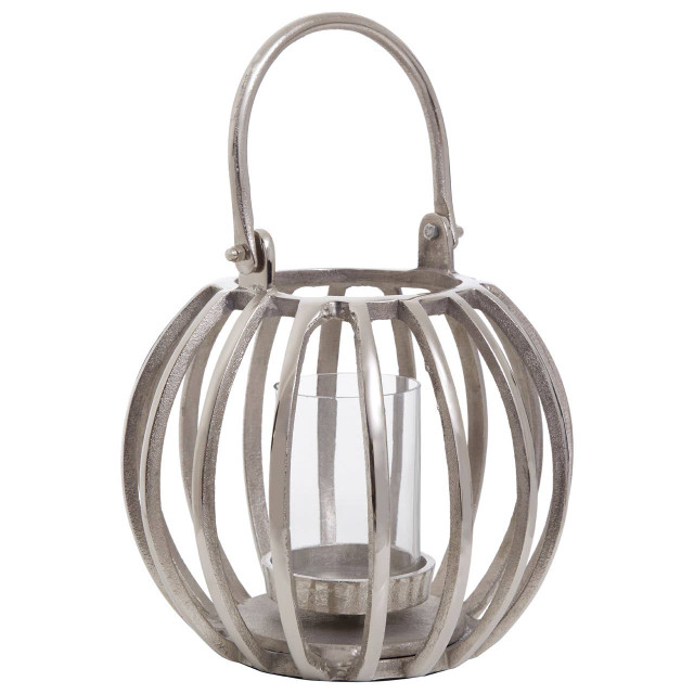 Premier Housewares Aura Small Silver Finish Lantern
