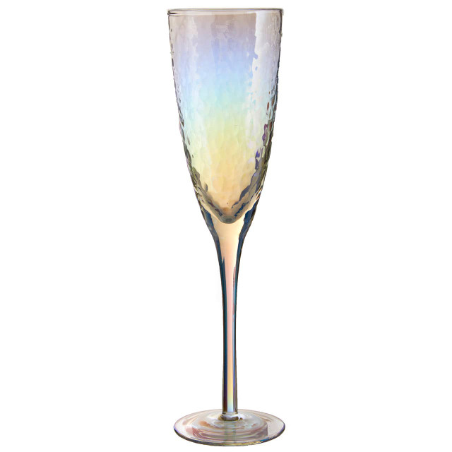 Premier Housewares Aurora Set Of 4 Lustre Champagne Glasses