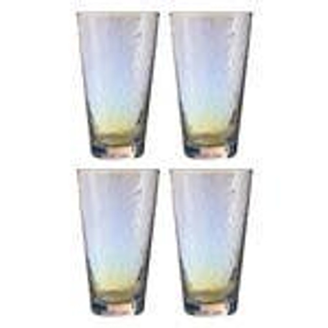 premier housewares Aurora Set of 4 Lustre Hi Ball Glasses
