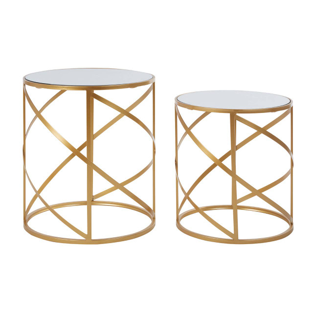 premier housewares Avantis Set Of 2 Loop Design Side Tables