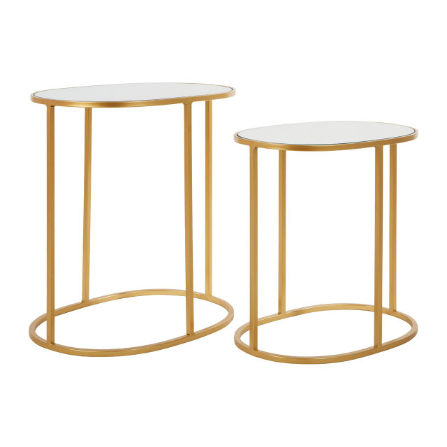 premier housewares Avantis Set Of 2 Oval Side Tables
