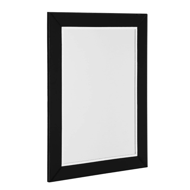 Premier Housewares Avelene Black Bevelled Edge Wall Mirror