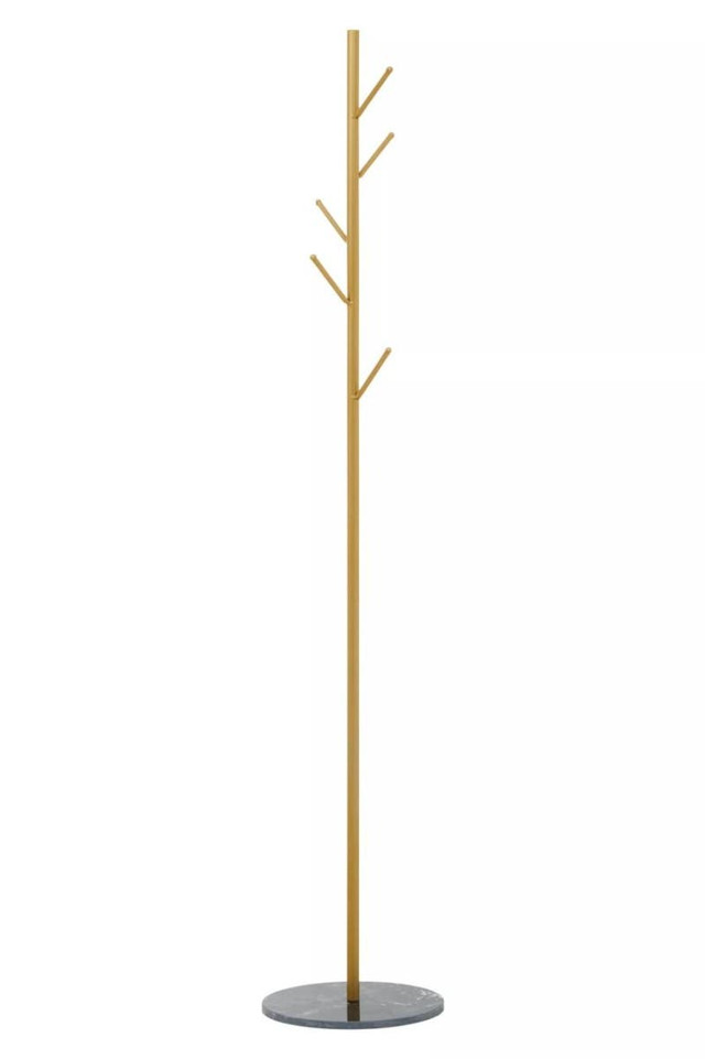 premier housewares Avento Gold And Black Coat Stand