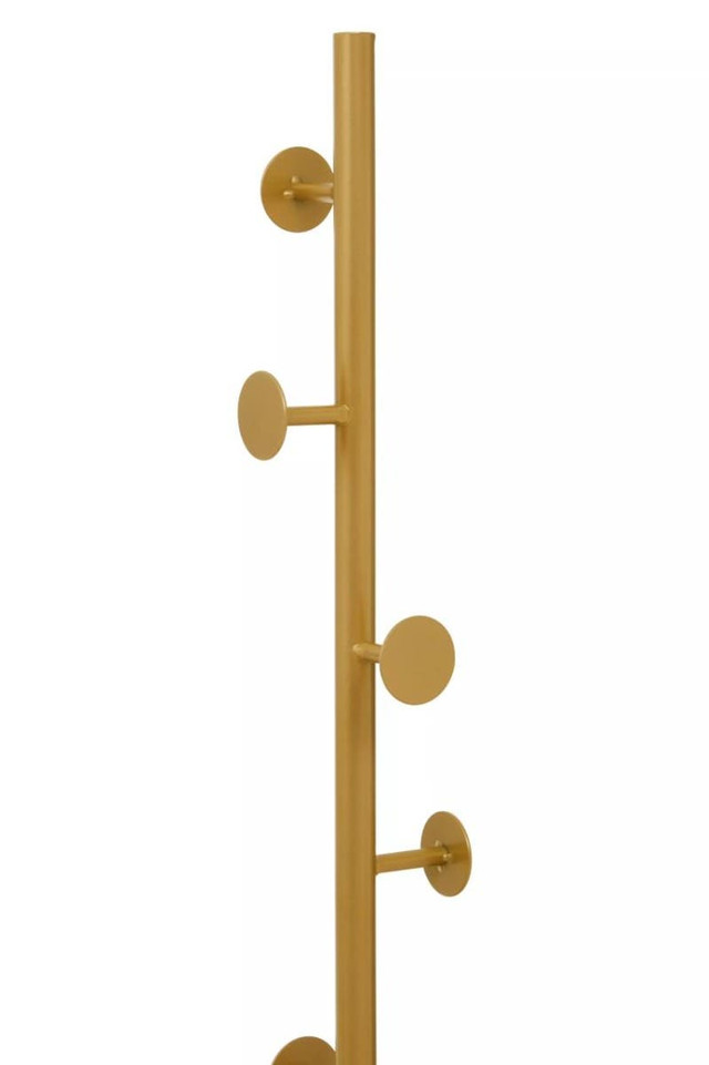 Premier Housewares Avento Gold And White Coat Stand
