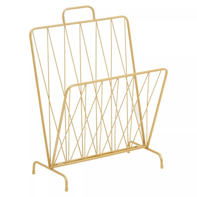 Premier Housewares Avento Gold Finish Magazine Rack