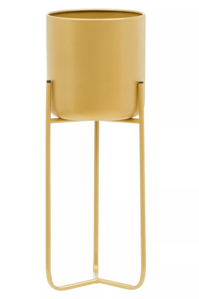 Premier Housewares Avento Large Gold Finish Floor Planter