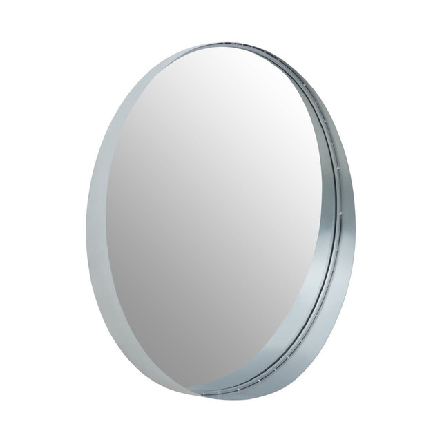 Premier Housewares Avento Large Round Silver Wall Mirror