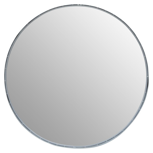premier housewares Avento Large Round Silver Wall Mirror