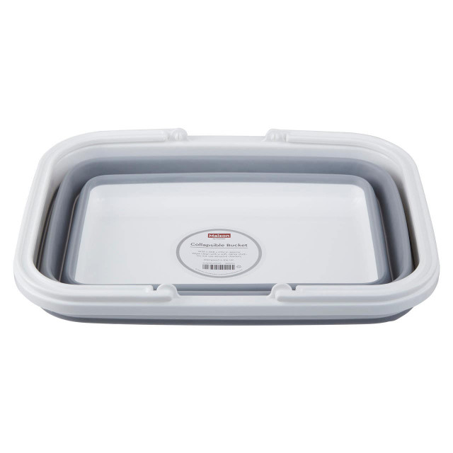 Premier Housewares Averill Collapsible Grey And White Basket With Handles