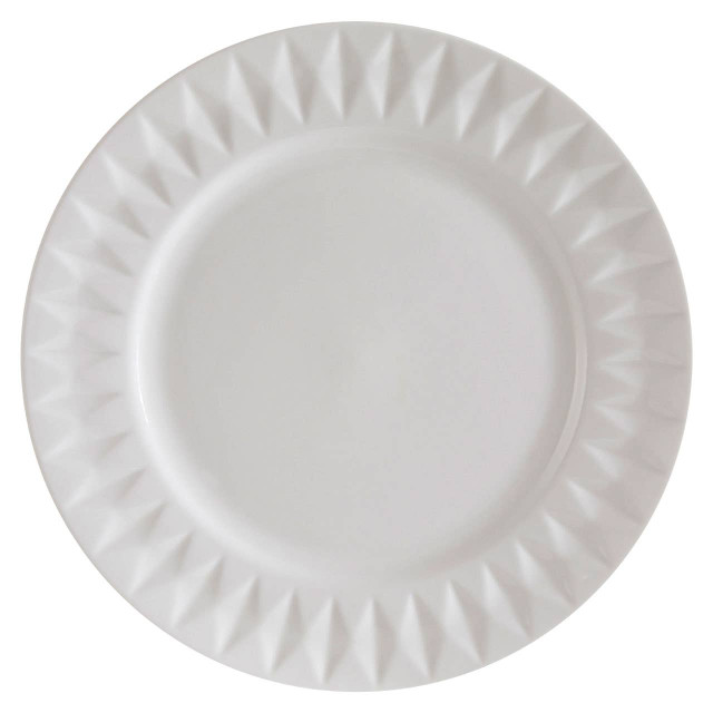 Premier Housewares Avie 16 Pc Embossed Geo Dinner Set