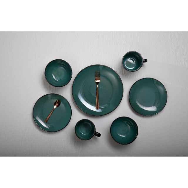 Premier Housewares Avie Lustra 16 Piece Rose Gold Cutlery Set
