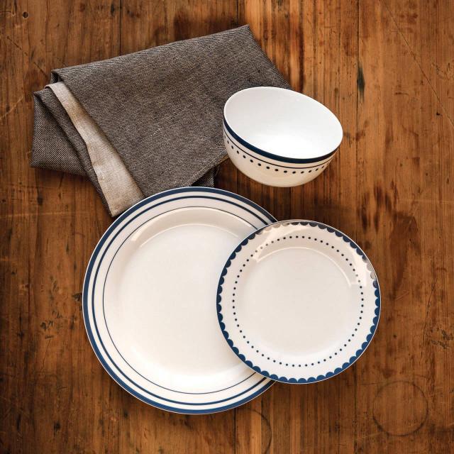 Premier Housewares Avie Saturn 12 Piece Blue Dinner Set MOB