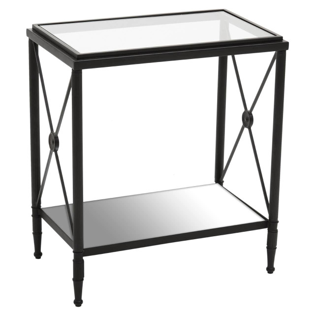 Premier Housewares Axis Rectangular Black Finish Side Table