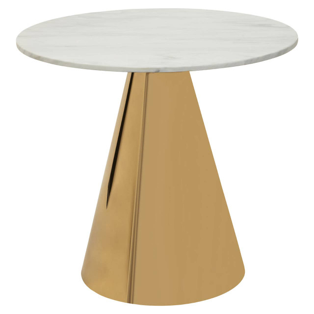 Premier Housewares Azalea White Marble Top Dining Table