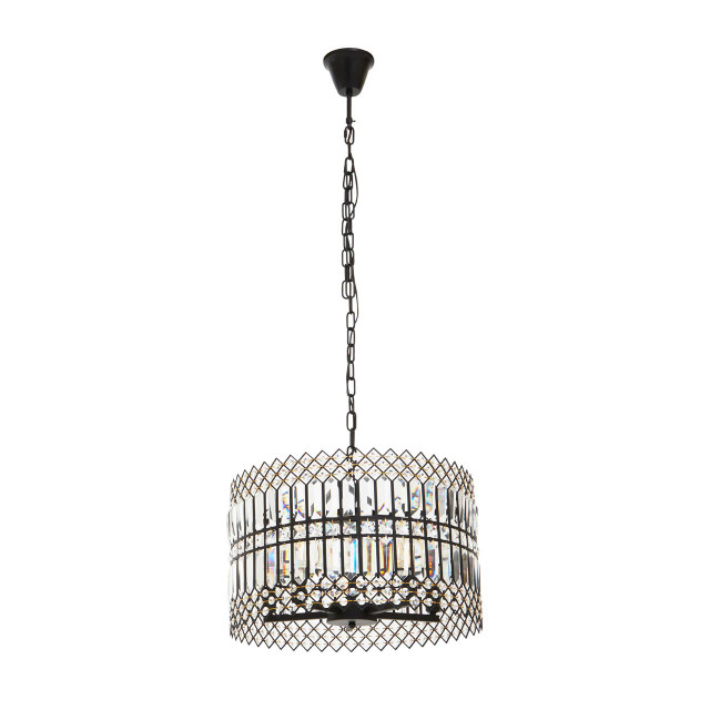 Premier Housewares Babylon 5 Light Crystal Pendant Light