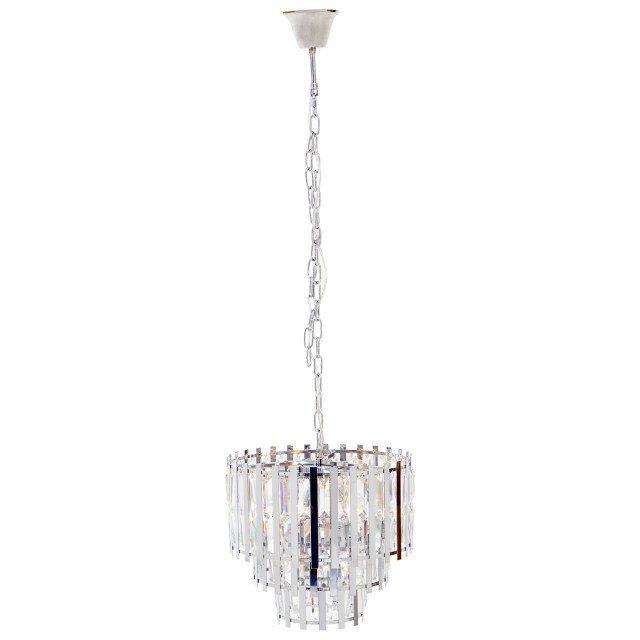 Premier Housewares Babylon Eight Bulb Chrome Chandelier